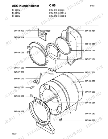 Взрыв-схема стиральной машины Blomberg TK 632-W DK 440055 - Схема узла Section2