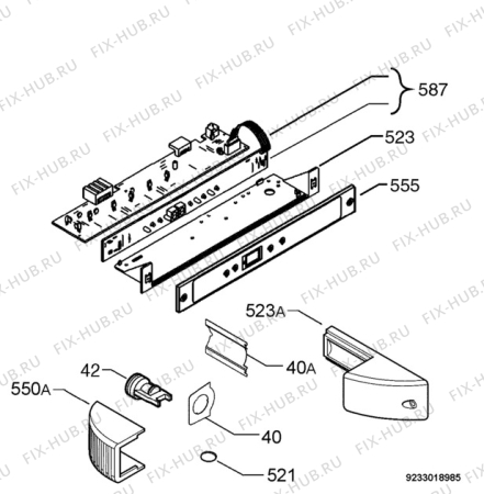 Взрыв-схема холодильника Juno Electrolux JRG90105 - Схема узла Diffusor