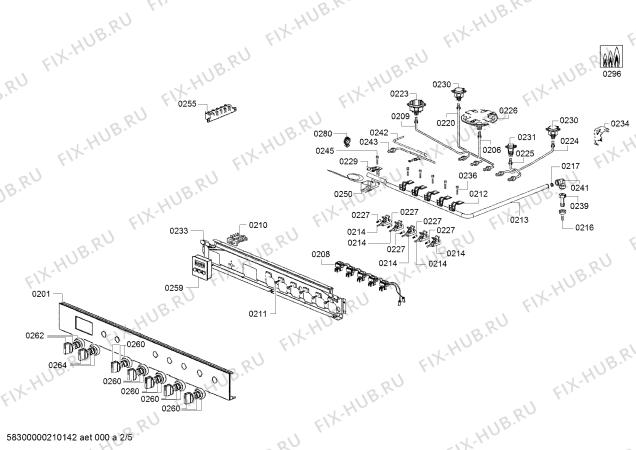 Схема №5 HSG738257M с изображением Рассекатель горелки для электропечи Bosch 00627360