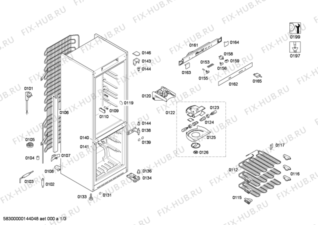 Схема №3 KGS39A70 с изображением Уплотнитель двери для холодильника Bosch 00248573