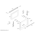 Схема №4 HBA23B262E Horno.BO.2d.b2.E0_CIF.f_glass.negro с изображением Передняя часть корпуса для плиты (духовки) Bosch 00700949