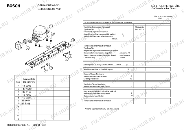 Схема №3 GSD2921NE с изображением Инструкция по эксплуатации для холодильной камеры Bosch 00584374