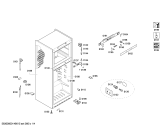 Схема №3 KDN30X74 с изображением Дверь морозильной камеры для холодильника Bosch 00683608