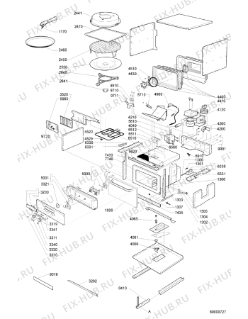 Схема №1 EMCHS 7244 IN с изображением Дверца для свч печи Whirlpool 481244269716