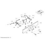Схема №5 HBN634550F с изображением Панель управления для электропечи Bosch 00438015