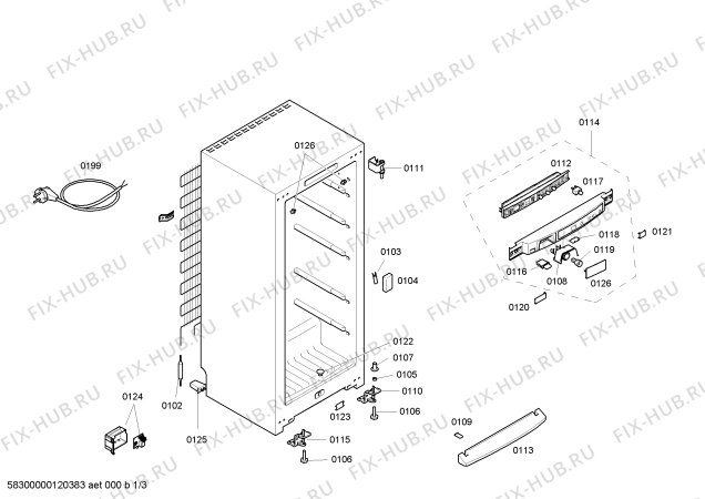 Схема №3 GS26PE00CH с изображением Компрессор для холодильника Siemens 00144598