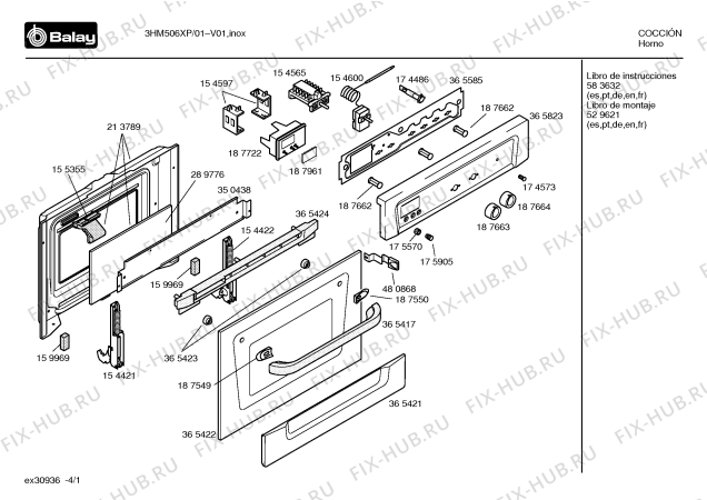 Схема №3 3HP505XP с изображением Ручка выбора температуры для плиты (духовки) Bosch 00187663
