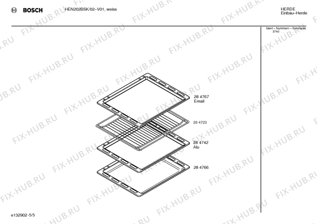 Схема №4 HEN202BSK с изображением Инструкция по эксплуатации для электропечи Bosch 00520318