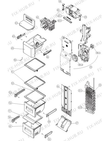 Взрыв-схема холодильника Gorenje NRS9181BBK (623824, HZLF63966E) - Схема узла 03