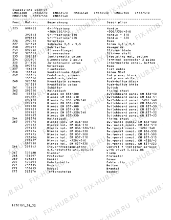 Взрыв-схема микроволновой печи Gaggenau EM837520AU - Схема узла 32