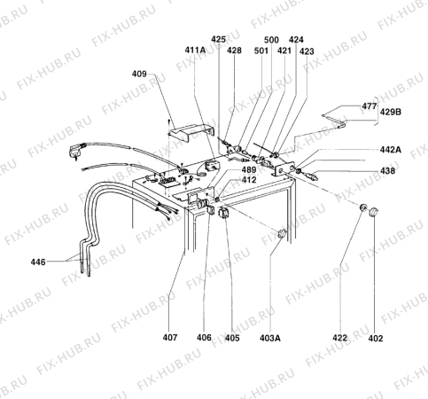 Взрыв-схема холодильника Electrolux RM4200TJ - Схема узла Functional parts