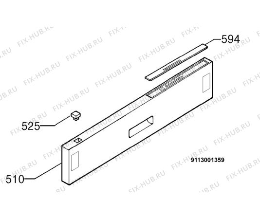 Взрыв-схема посудомоечной машины Zanussi ZDT6353 - Схема узла Command panel 037