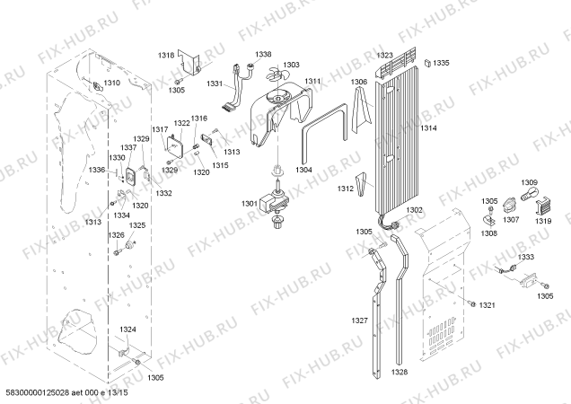 Схема №9 KBUDT4875E с изображением Затвор для посудомойки Bosch 00491905