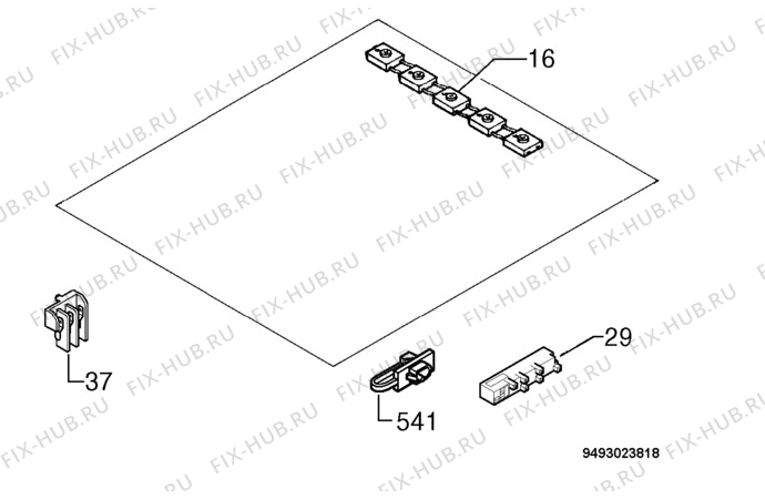 Взрыв-схема плиты (духовки) Aeg Electrolux 35944G-M - Схема узла Electrical equipment 268