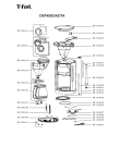 Схема №1 CM740DCA/DTA с изображением Элемент корпуса для кофеварки (кофемашины) Seb SS-201661