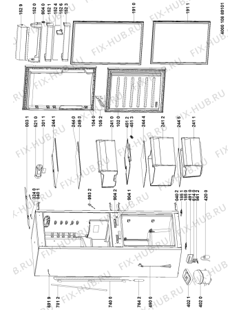 Схема №1 ART 4550/A+ SF с изображением Микротермостат для холодильной камеры Whirlpool 481010873284