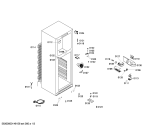 Схема №3 KD25VV10 с изображением Дверь морозильной камеры для холодильной камеры Siemens 00680917