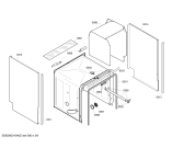 Схема №5 SGU43E05SK с изображением Вкладыш в панель для посудомойки Bosch 00426049