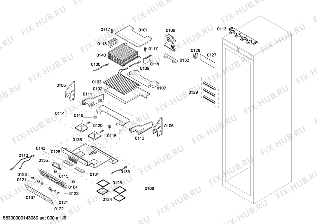 Схема №4 RW414260 с изображением Монтажный набор для холодильника Bosch 00673694