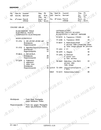 Взрыв-схема телевизора Siemens FV8427 - Схема узла 05