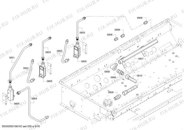 Схема №16 PRD486NLGU Thermador с изображением Стеклянная полка для духового шкафа Bosch 00748703