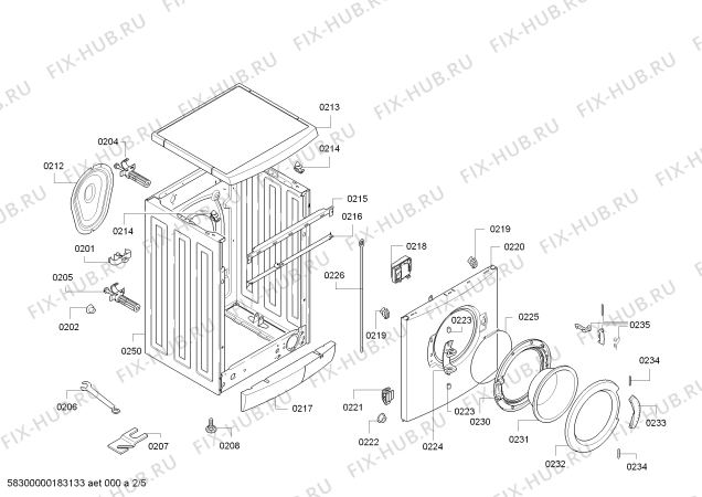 Схема №5 WM10E166IL iQ 300 varioPerfect с изображением Панель управления для стиральной машины Siemens 11004678