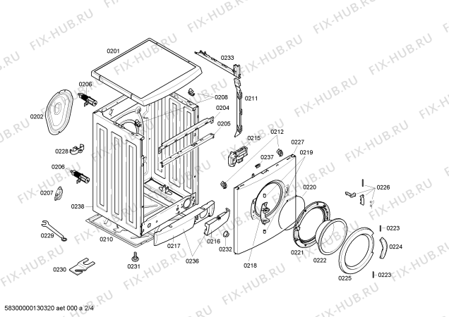 Схема №4 WM12E460TI WM5125XL с изображением Силовой модуль для стиралки Siemens 00667626