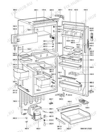 Схема №1 KVIK 2000/A с изображением Запчасть для холодильной камеры Whirlpool 481240448613