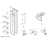 Схема №5 KANKB810 с изображением Дверь для холодильной камеры Bosch 00248198