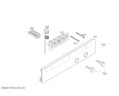 Схема №4 B1422A0 MEGA4422A с изображением Панель управления для духового шкафа Bosch 00446305