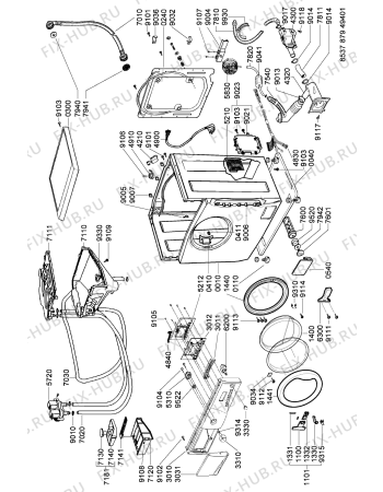 Схема №2 AWG 866 I с изображением Емкость для стиральной машины Whirlpool 481241818488