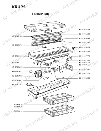 Схема №1 F3807010(0) с изображением Всякое для вакуумного упаковщика Krups MS-0906119