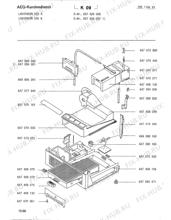 Взрыв-схема стиральной машины Aeg LTH535 W - Схема узла Section3