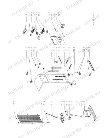 Схема №2 ARG 644/G/T с изображением Обрамление полки для холодильной камеры Whirlpool 481944278212