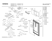 Схема №3 KS30U620FF с изображением Дверь для холодильной камеры Siemens 00219996