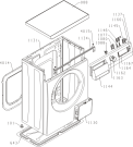 Схема №6 WS623W (409785, PS10/21120) с изображением Обшивка для стиральной машины Gorenje 593043