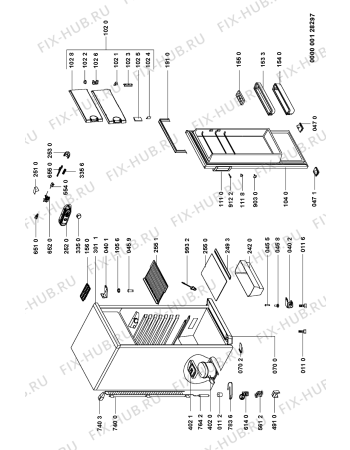 Схема №1 MEK 180 с изображением Корпусная деталь для холодильника Whirlpool 481245228508