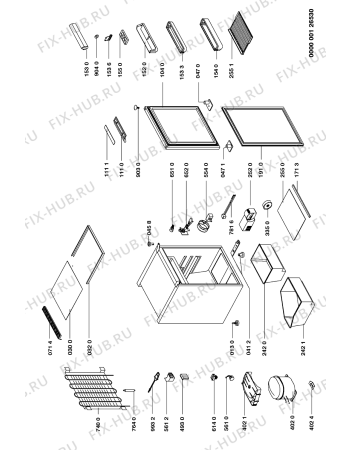 Схема №1 KRMT 1654/2 с изображением Электрокомпрессор для холодильной камеры Whirlpool 481936038678