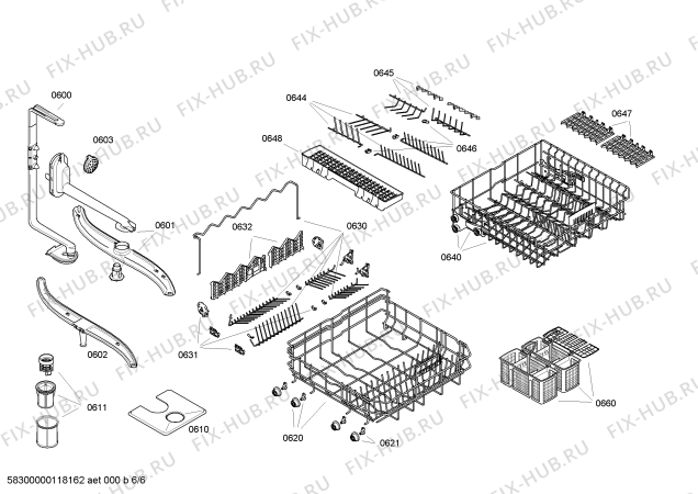Схема №4 SGI59T05EU с изображением Краткая инструкция для посудомойки Bosch 00697747