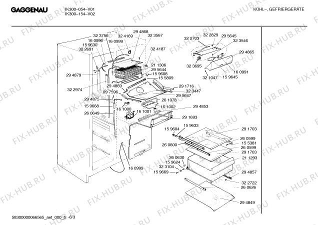 Схема №4 IK300054 с изображением Инструкция по эксплуатации Gaggenau для холодильной камеры Bosch 00518881