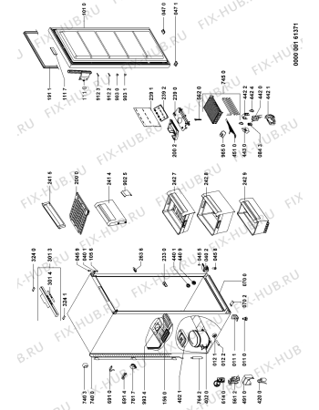 Схема №1 GKNA 2055 OPTIMA с изображением Вставка для холодильника Whirlpool 481246049751