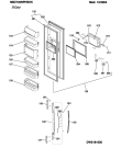 Схема №6 MSZ702NFHBUK (F034275) с изображением Дверца для холодильной камеры Indesit C00142443