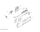 Схема №4 SRV45T43EU с изображением Набор кнопок для посудомойки Bosch 00605849