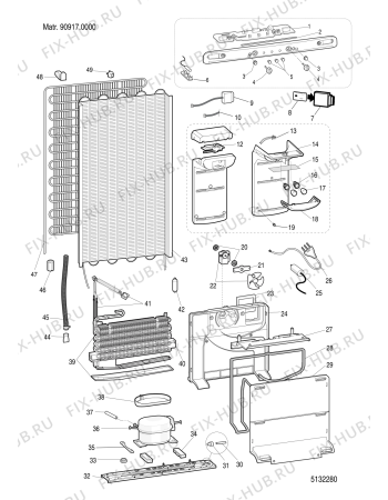 Схема №3 BAAN40FNFNXTK (F085123) с изображением Вентилятор для холодильника Indesit C00304325