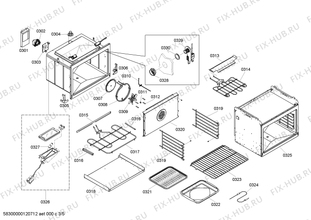 Схема №4 CM301BB с изображением Декоративная рамка для электропечи Bosch 00440612