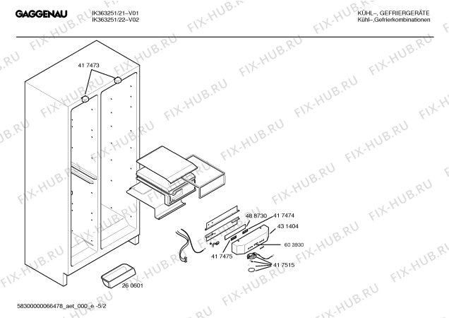 Схема №5 IK364251 с изображением PTC сенсор для холодильника Bosch 00488756