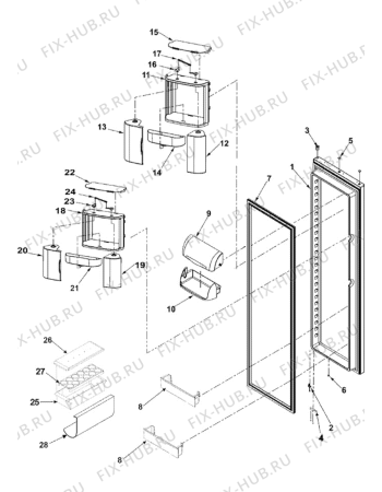 Схема №12 AS2628HEKB (F092642) с изображением Переключатель для стиральной машины Indesit C00314575