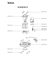 Схема №3 BL965B38/K10 с изображением Часть корпуса для электроблендера Tefal MS-651648
