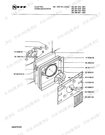 Схема №5 195301878 GB-1037.53LHCSG с изображением Программатор для духового шкафа Bosch 00083120