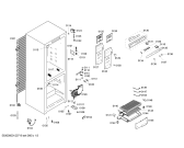 Схема №3 KGN34X00GB с изображением Дверь морозильной камеры для холодильника Bosch 00244523